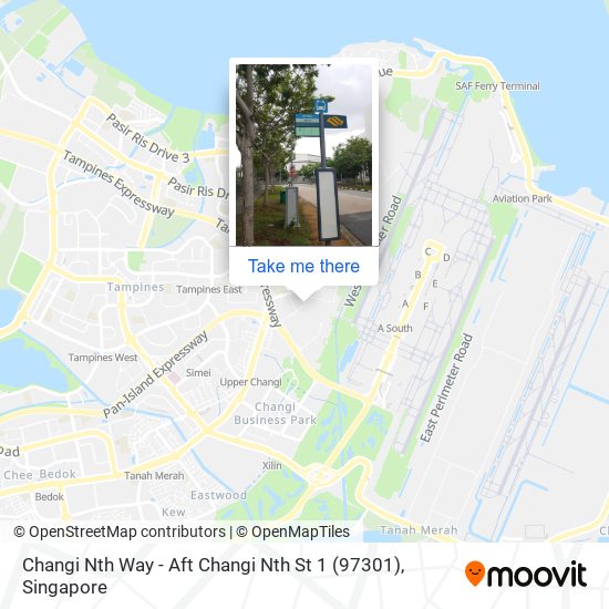 Changi Nth Way - Aft Changi Nth St 1 (97301) map