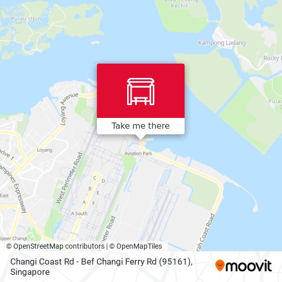 Changi Coast Rd - Bef Changi Ferry Rd (95161) map