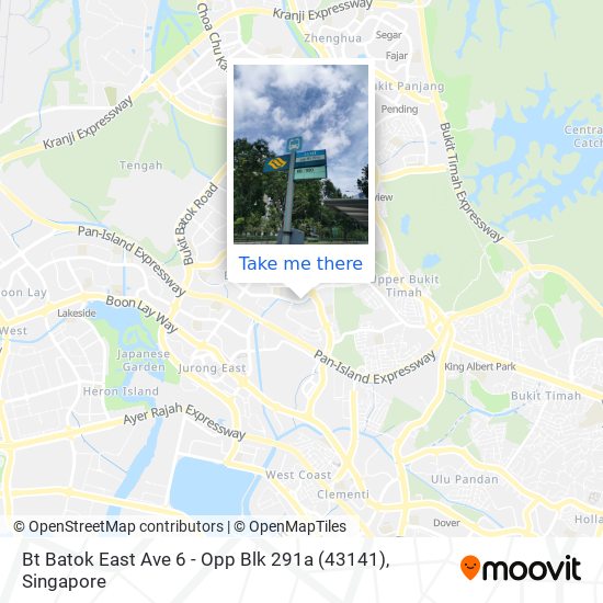 Bt Batok East Ave 6 - Opp Blk 291a (43141) map
