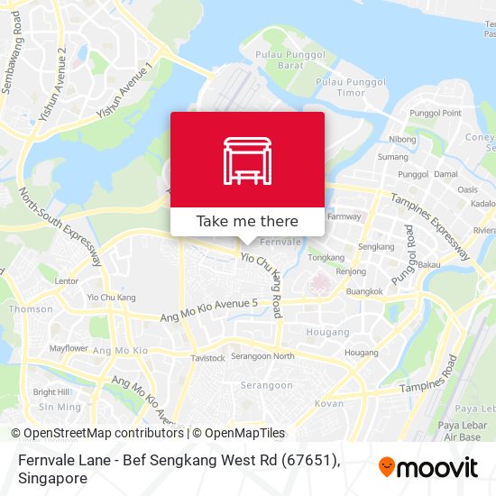Fernvale Lane - Bef Sengkang West Rd (67651)地图