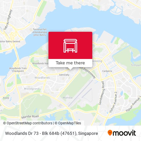 Woodlands Dr 73  - Blk 684b (47651) map