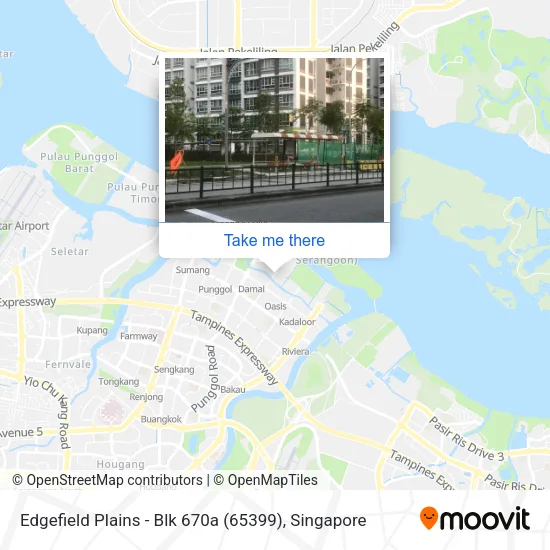 Edgefield Plains - Blk 670a (65399)地图
