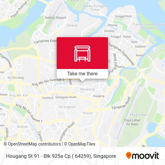 Hougang St 91 - Blk 925a Cp ( 64259) map