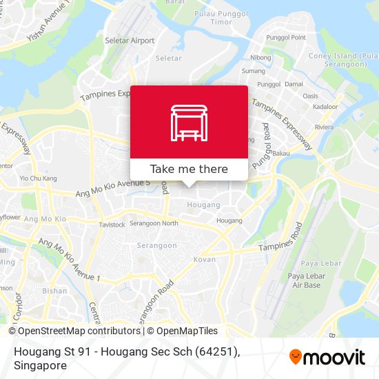 Hougang St 91 - Hougang Sec Sch (64251) map