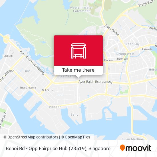Benoi Rd - Opp Fairprice Hub (23519) map