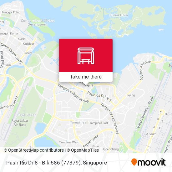 Pasir Ris Dr 8 - Blk 586 (77379)地图