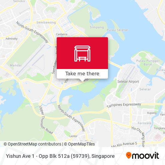 Yishun Ave 1 - Opp Blk 512a (59739) map