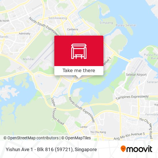 Yishun Ave 1 - Blk 816 (59721) map