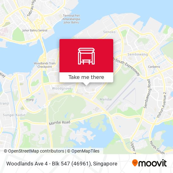 Woodlands Ave 4 - Blk 547 (46961)地图
