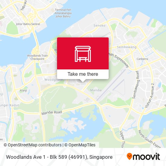 Woodlands Ave 1 -  Blk 589 (46991) map