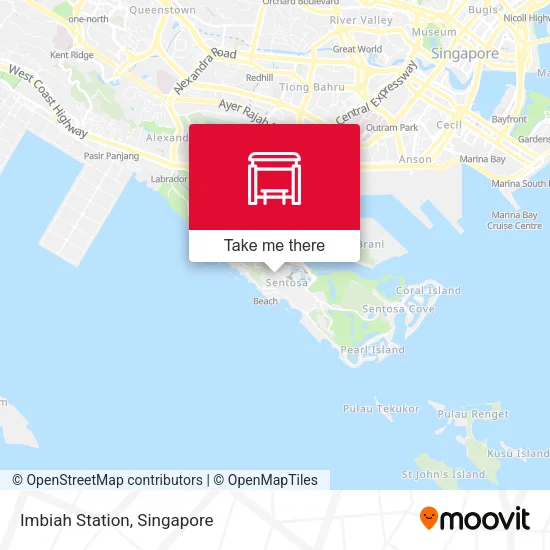 Imbiah Station map