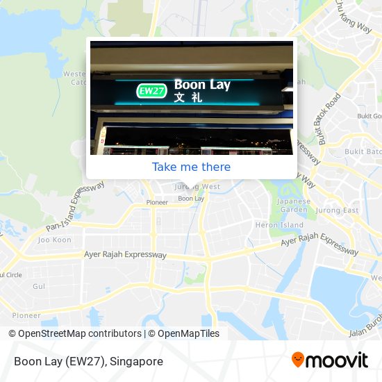 Boon Lay (EW27) map