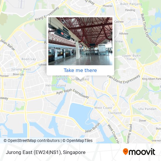 Jurong East (EW24|NS1) map