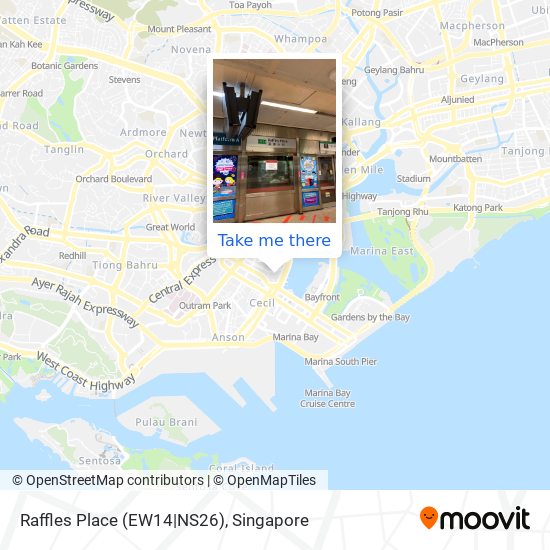 Raffles Place (EW14|NS26) map