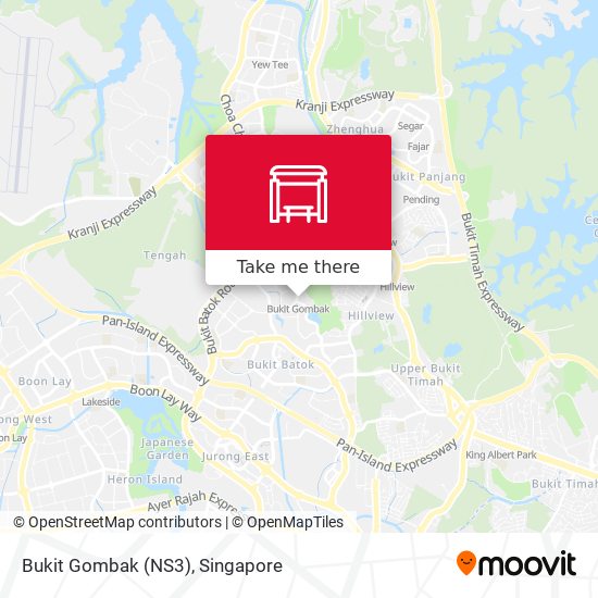 Bukit Gombak (NS3) map