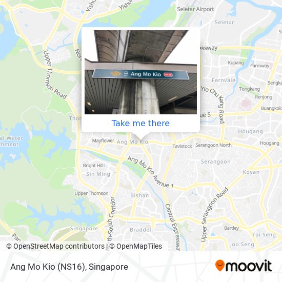 Ang Mo Kio (NS16) map
