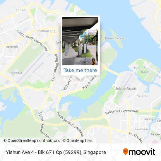 Yishun Ave 4 - Blk 671 Cp (59299) map