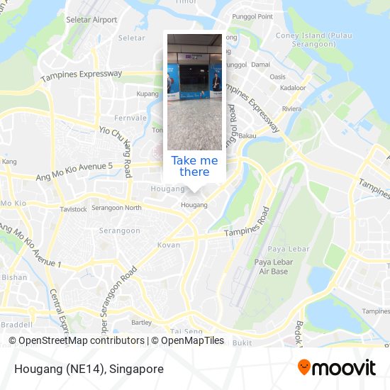 Hougang (NE14) map