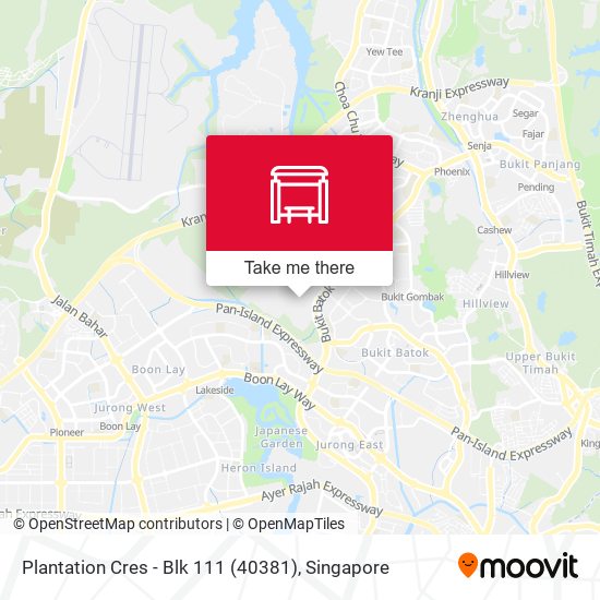 Plantation Cres - Blk 111 (40381)地图