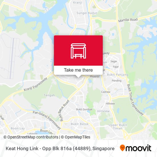 Keat Hong Link - Opp Blk 816a (44889) map