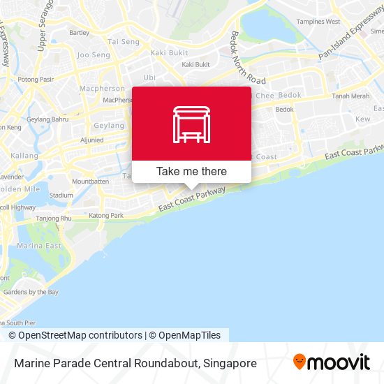 Marine Parade Central Roundabout map