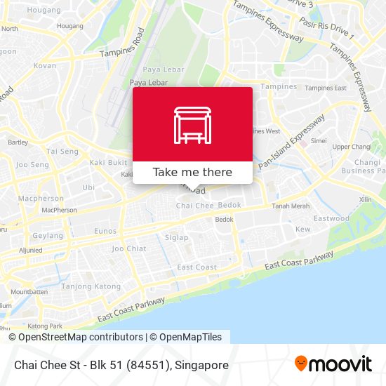 Chai Chee St - Blk 51 (84551)地图