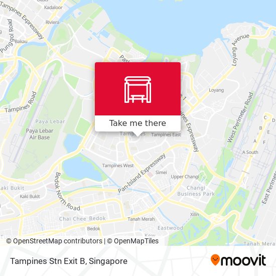 Tampines Stn Exit B map