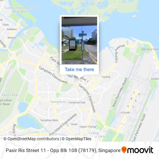 Pasir Ris Street 11 - Opp Blk 108 (78179)地图
