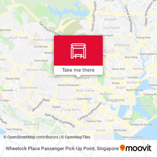 Wheelock Place Passenger Pick-Up Point map