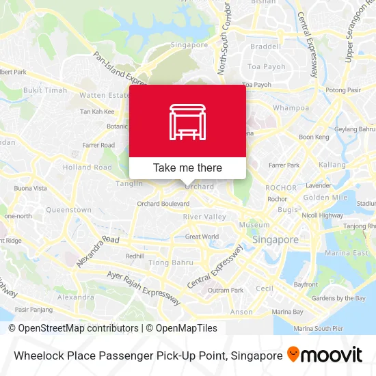 Wheelock Place Passenger Pick-Up Point map