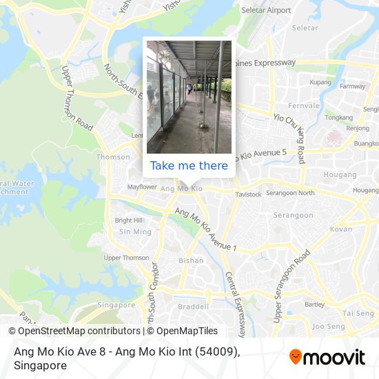 Ang Mo Kio Ave 8 - Ang Mo Kio Int (54009)地图