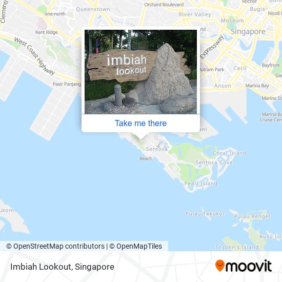 Imbiah Lookout map