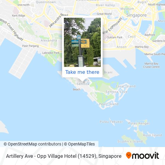 Artillery Ave - Opp Village Hotel (14529) map