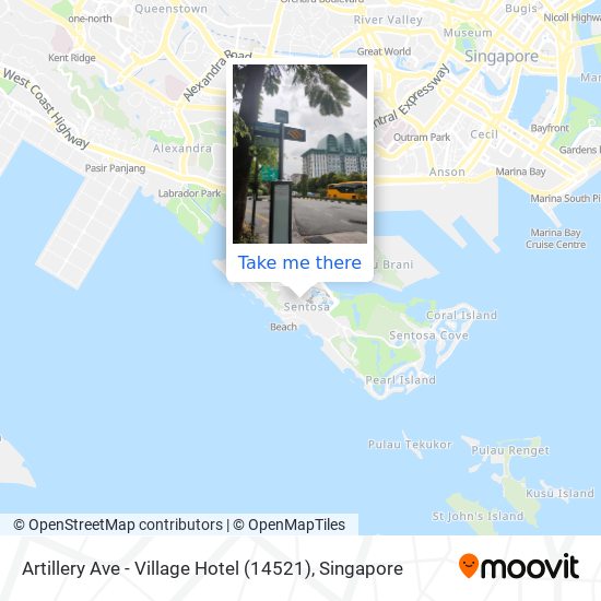 Artillery Ave - Village Hotel (14521) map