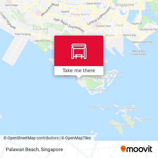 Palawan Beach map