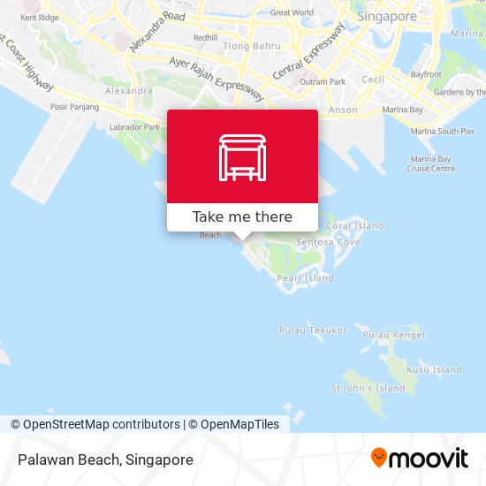 Palawan Beach map