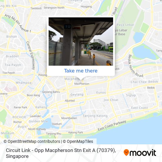 Circuit Link - Opp Macpherson Stn Exit A (70379) map