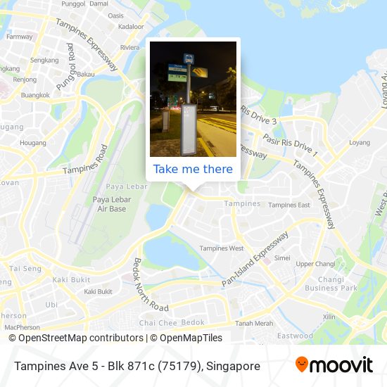 Tampines Ave 5 - Blk 871c (75179) map
