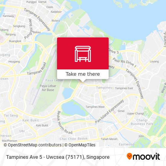 Tampines Ave 5 - Uwcsea  (75171)地图