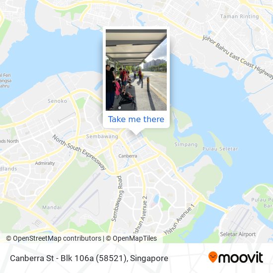 Canberra St - Blk 106a (58521) map