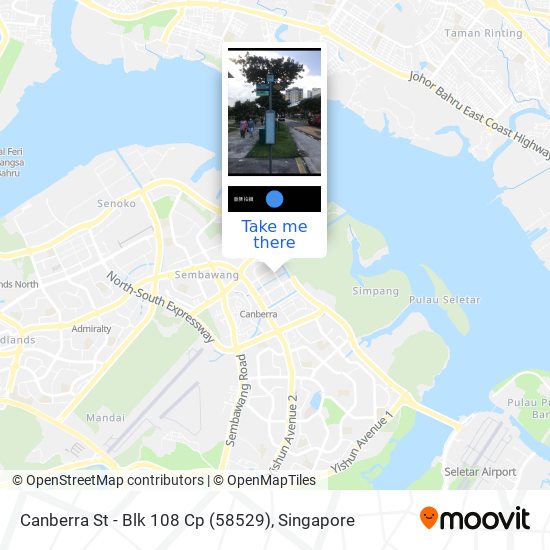 Canberra St - Blk 108 Cp (58529)地图