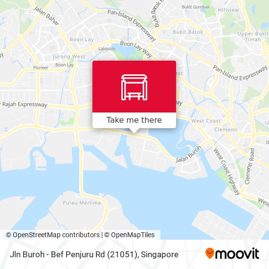 Jln Buroh - Bef Penjuru Rd (21051) map