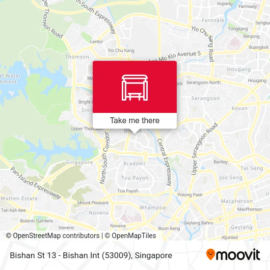 Bishan St 13 - Bishan Int (53009)地图
