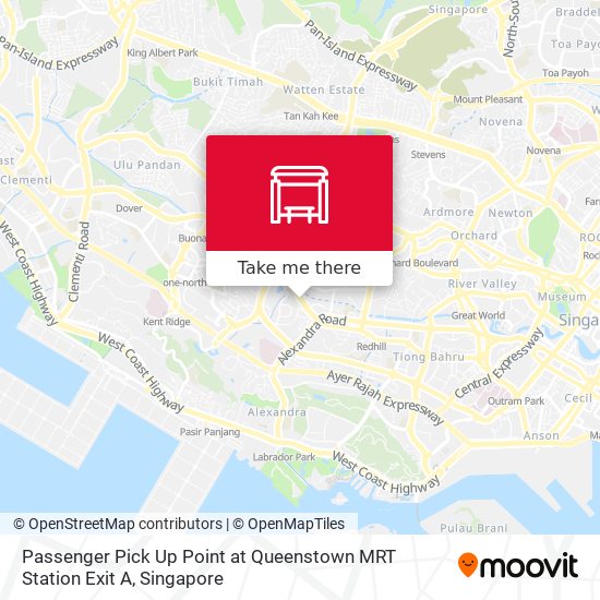 Passenger Pick Up Point at Queenstown MRT Station Exit A地图