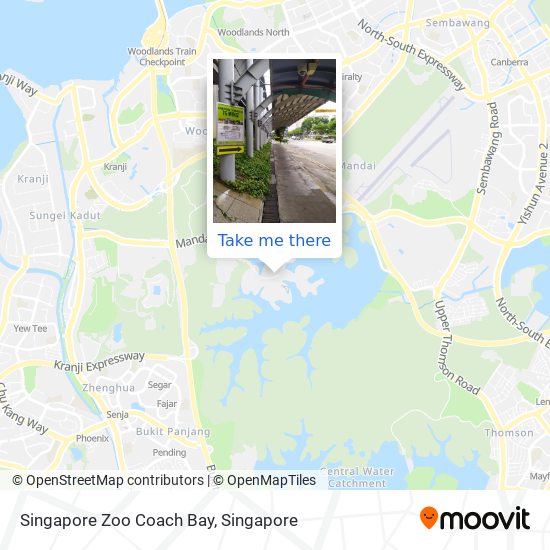 Singapore Zoo Coach Bay map