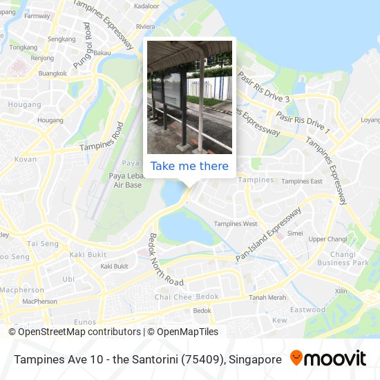 Tampines Ave 10 - the Santorini (75409) map