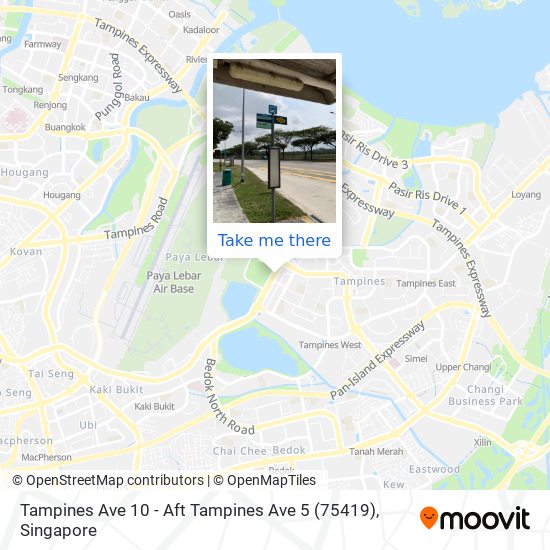 Tampines Ave 10 - Aft Tampines Ave 5 (75419) map