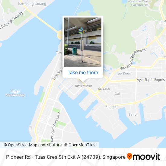 Pioneer Rd - Tuas Cres Stn Exit A (24709) map