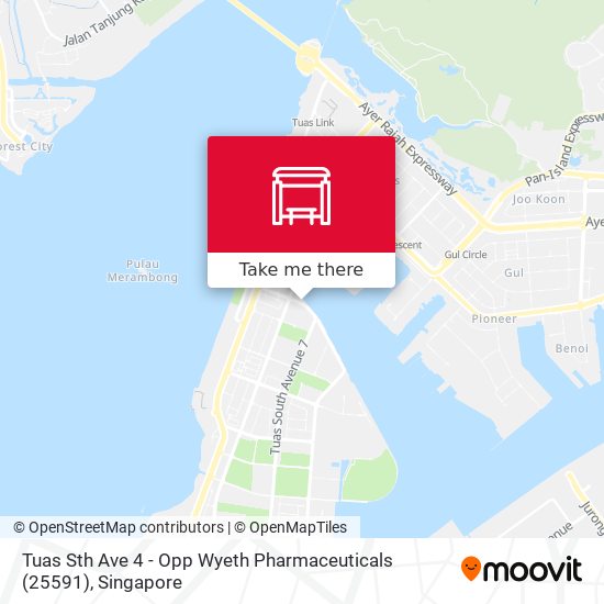Tuas Sth Ave 4 - Opp Wyeth Pharmaceuticals (25591) map