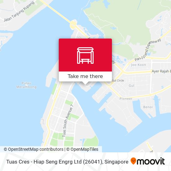 Tuas Cres - Hiap Seng Engrg Ltd (26041) map